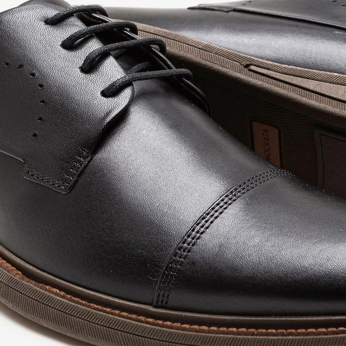 Sapato Masculino Democrata  Metropolitan Bay Couro Legitimo Preto 4