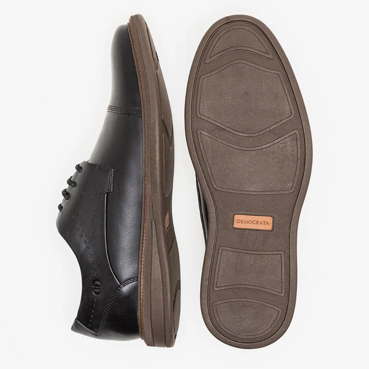 Sapato Masculino Democrata  Metropolitan Bay Couro Legitimo Preto 5