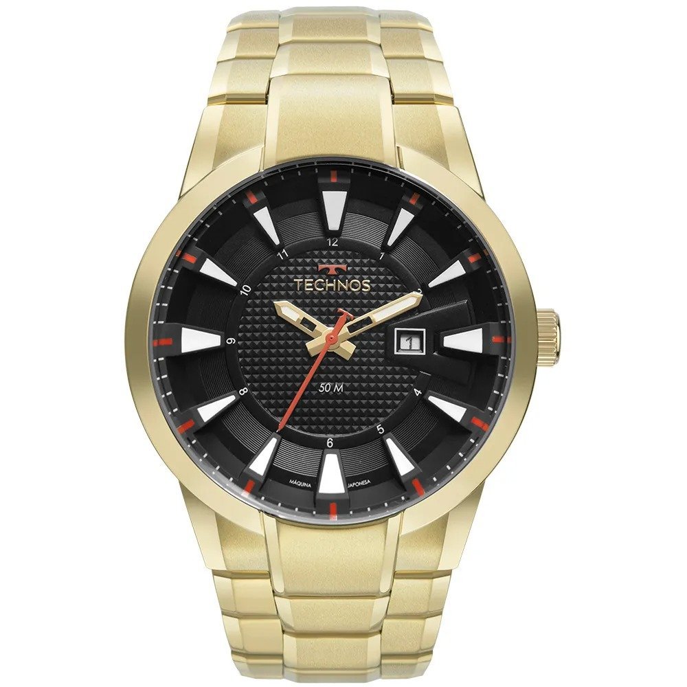 Relógio Technos 2117ldc/1p Masculino Dourado 3