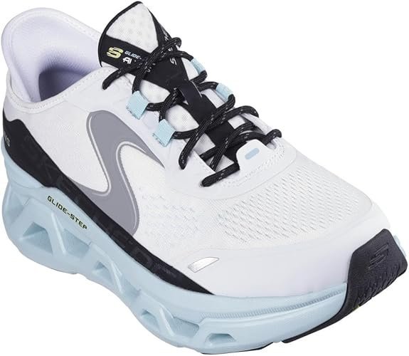 Tenis Skechers Glide-Step Altus Branco/Azul 2