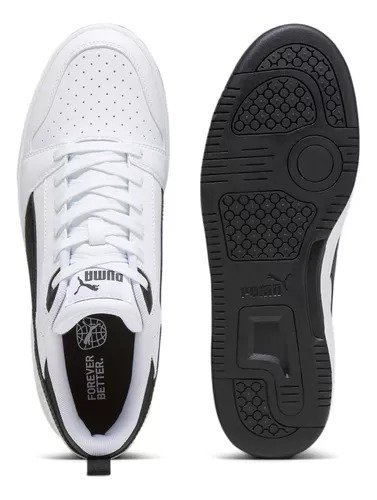 Tenis Puma Rebound V6 Low Bdp Branco/Preto 2