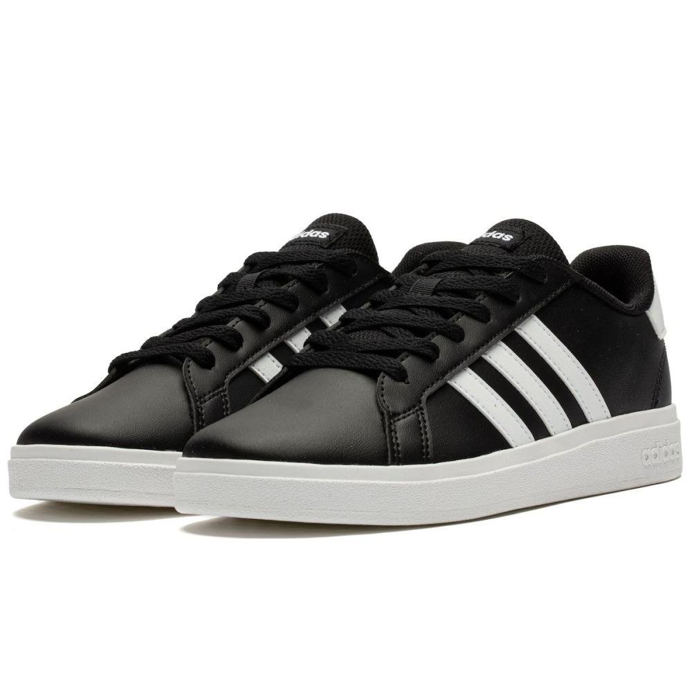 Tenis Adidas Grand Court 2.0 Infantil Preto/Branco 2