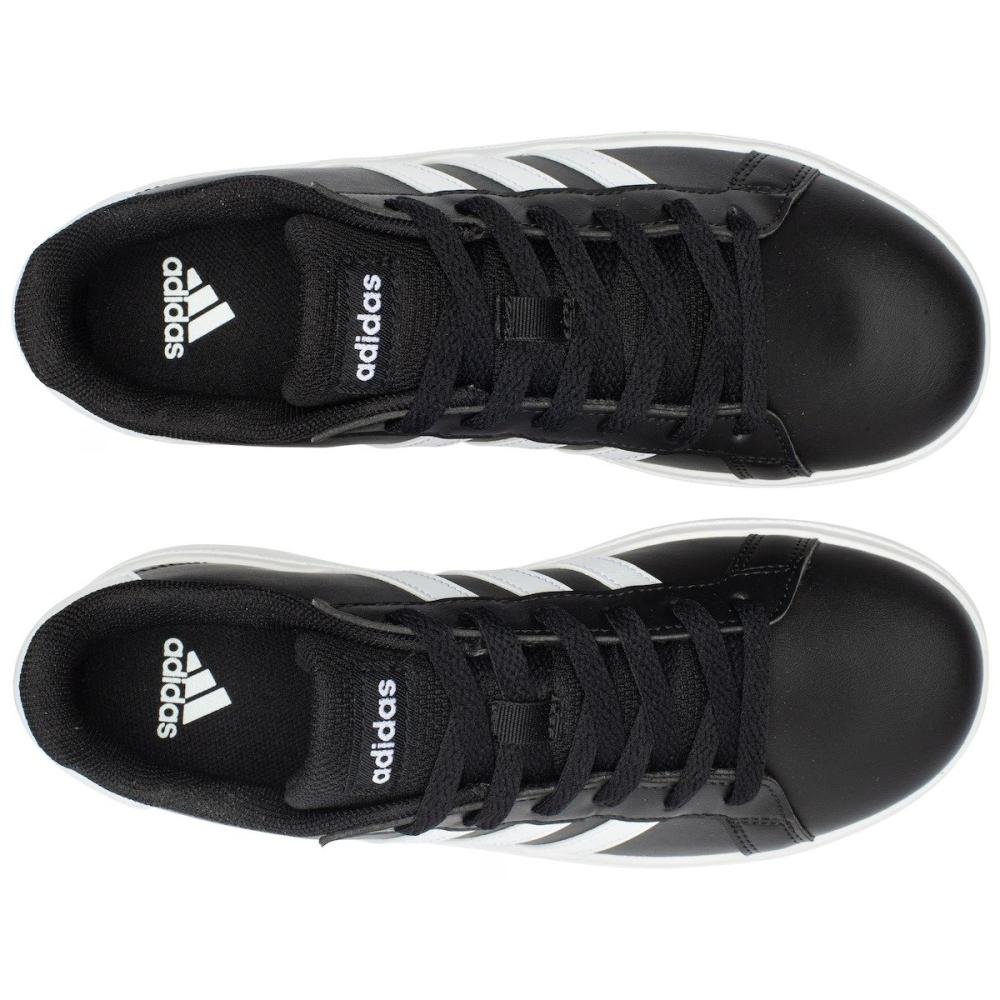 Tenis Adidas Grand Court 2.0 Infantil Preto/Branco 4