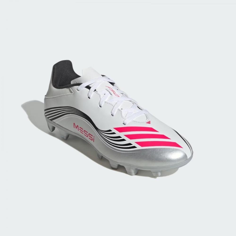 Chuteira Campo Adidas F50 Messi Club Branco/Prata 2