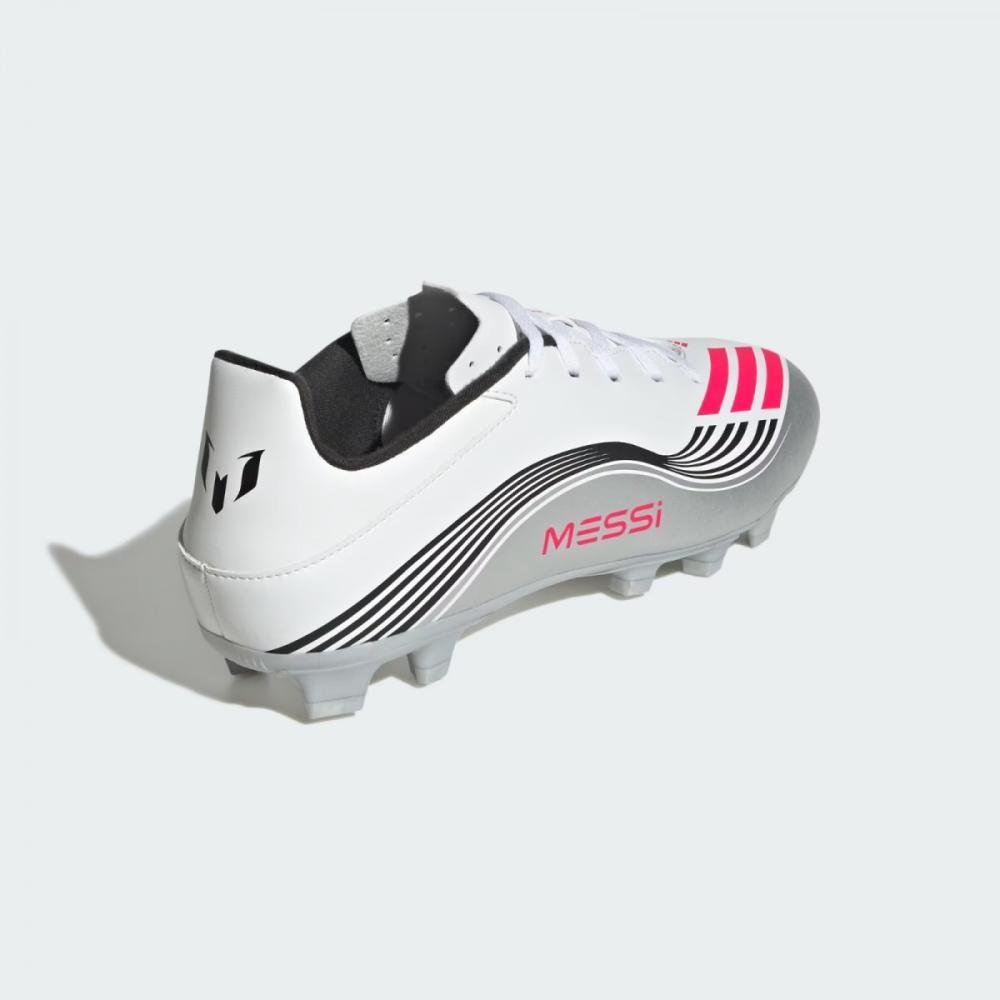Chuteira Campo Adidas F50 Messi Club Branco/Prata 3