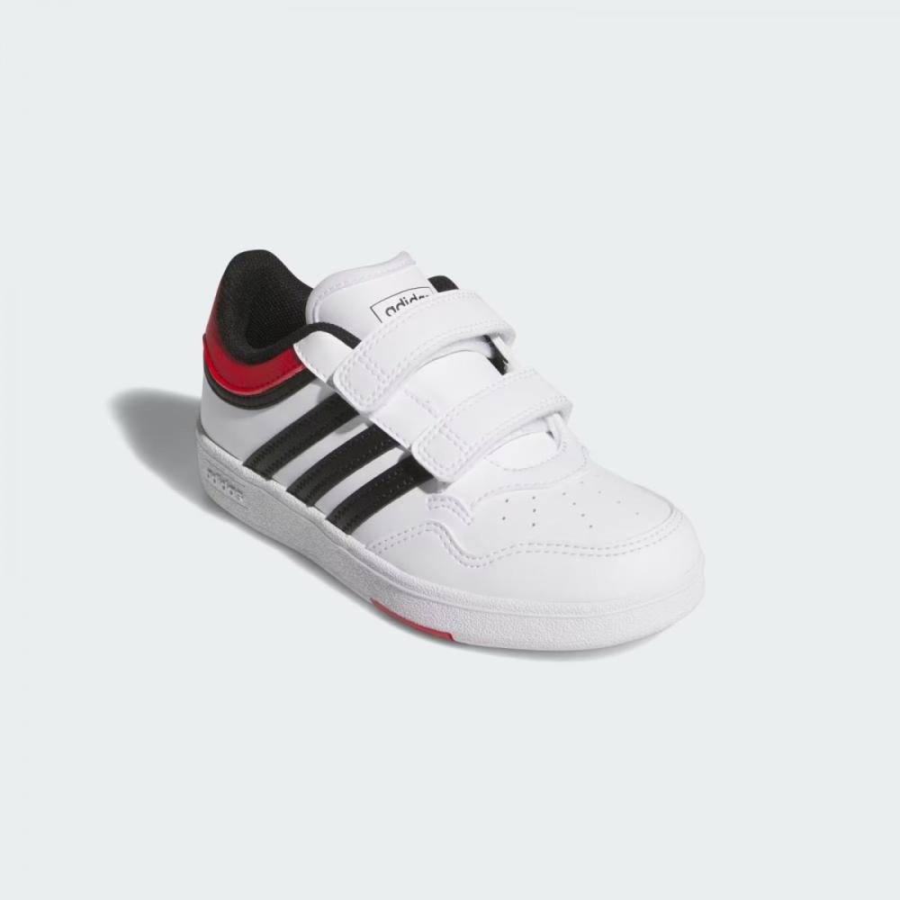 Tenis Adidas Hoops 4.0 Cf C Juvenil Branco/Preto/Vermelho 2