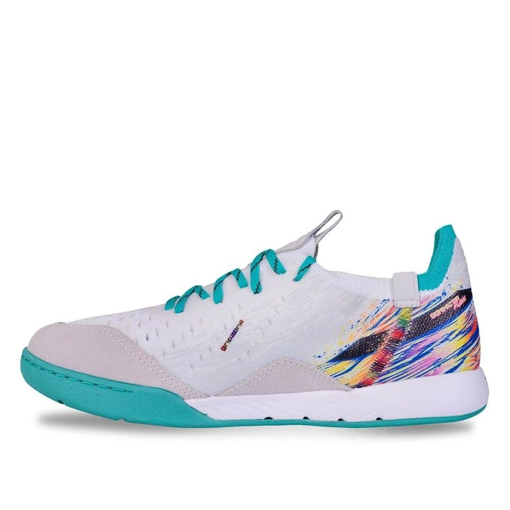 Chuteira Futsal Topper Dominator Fuse Ii Branco/Multicores 2