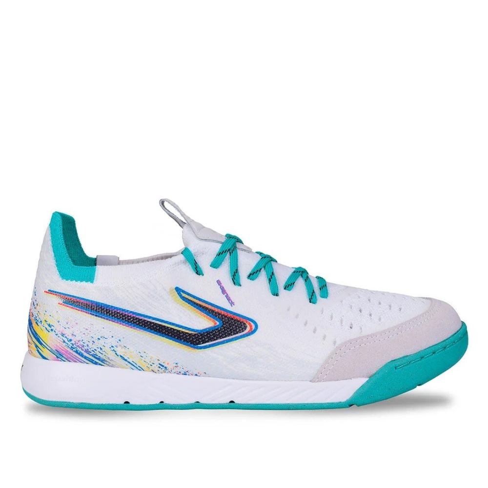 Chuteira Futsal Topper Dominator Fuse Ii Branco/Multicores 4