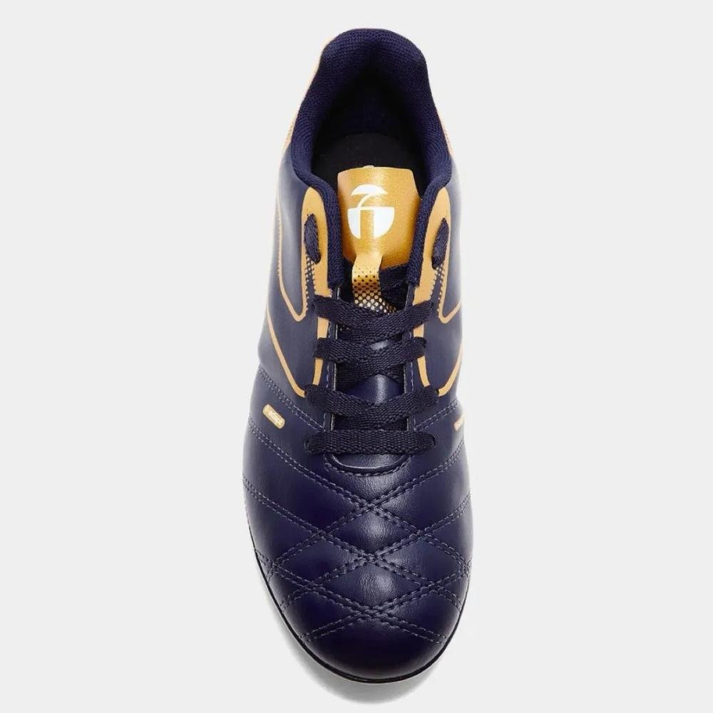 Chuteira Topper Cup Viii Infantil Azul Marinho/Dourado 3