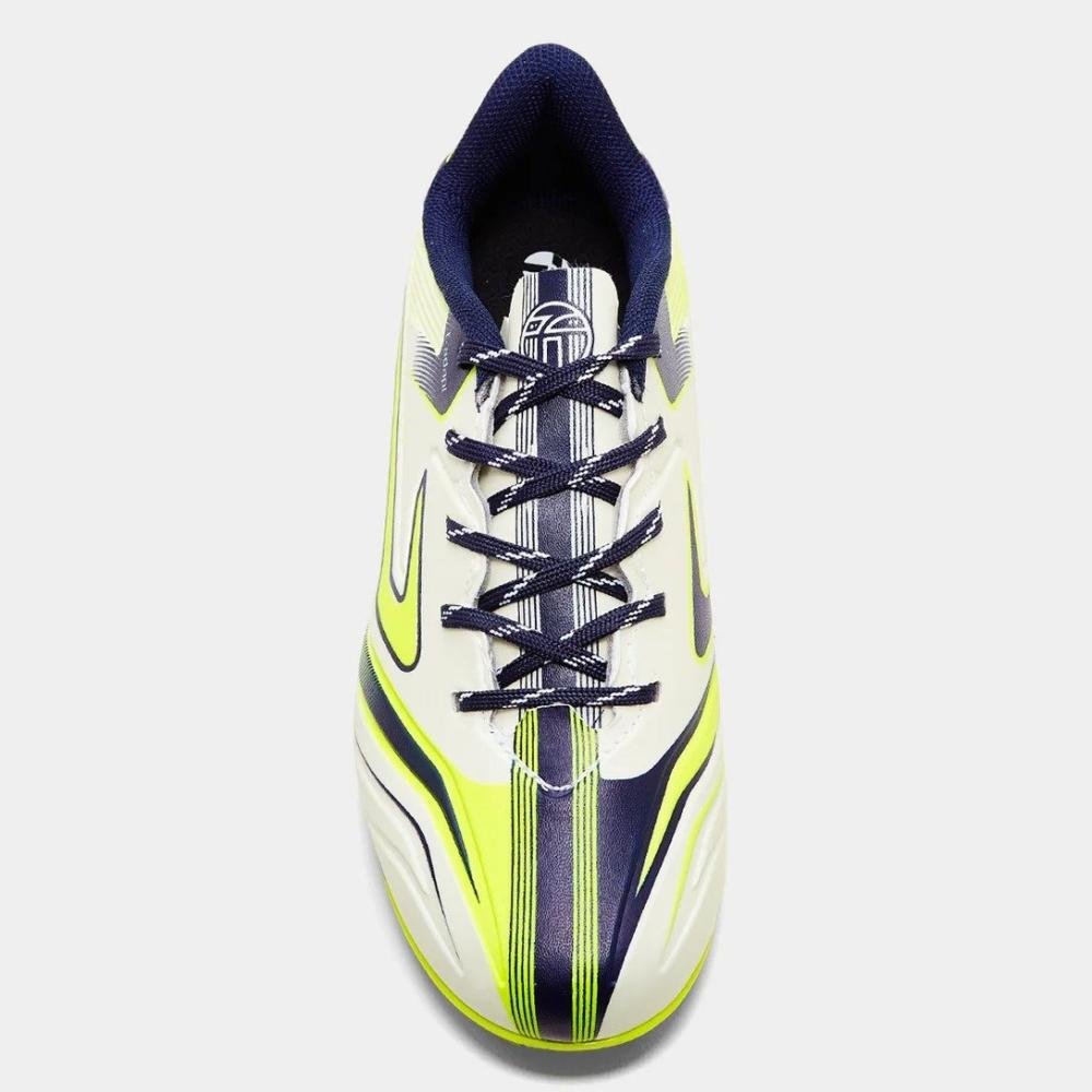 Chuteira Topper Camaleao Infantil Branco/Amarelo 3