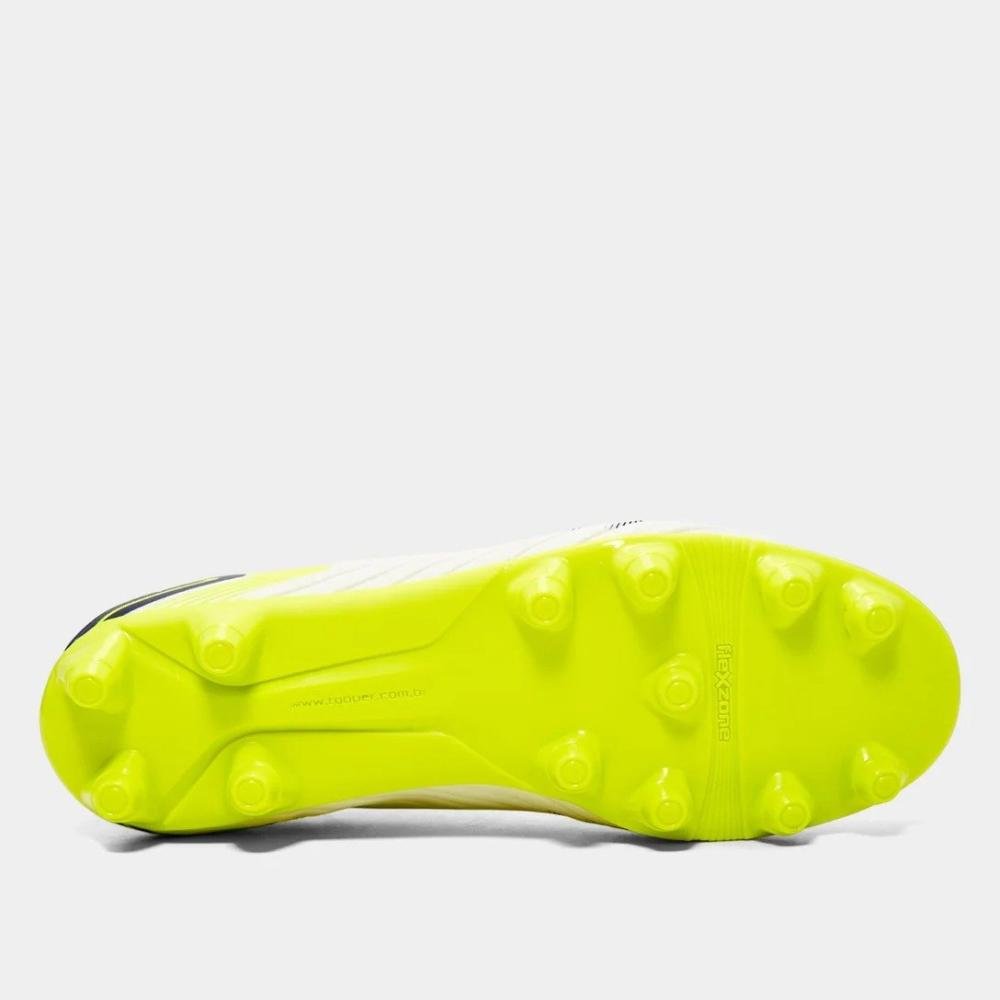 Chuteira Topper Camaleao Infantil Branco/Amarelo 4