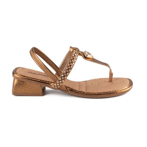 Sandalia Mississipi Mf342 Dourado 2