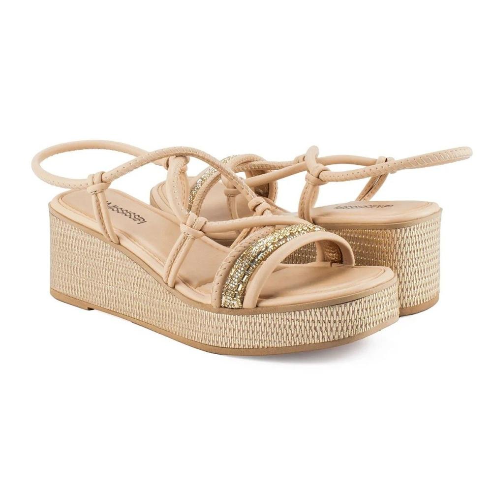 Sandalia Mississipi Me672 Bege 2