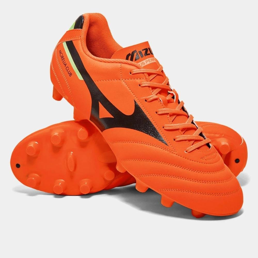 Chuteira Campo Mizuno Morelia Club Md Laranja 3