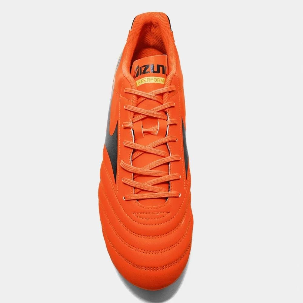 Chuteira Campo Mizuno Morelia Club Md Laranja 5