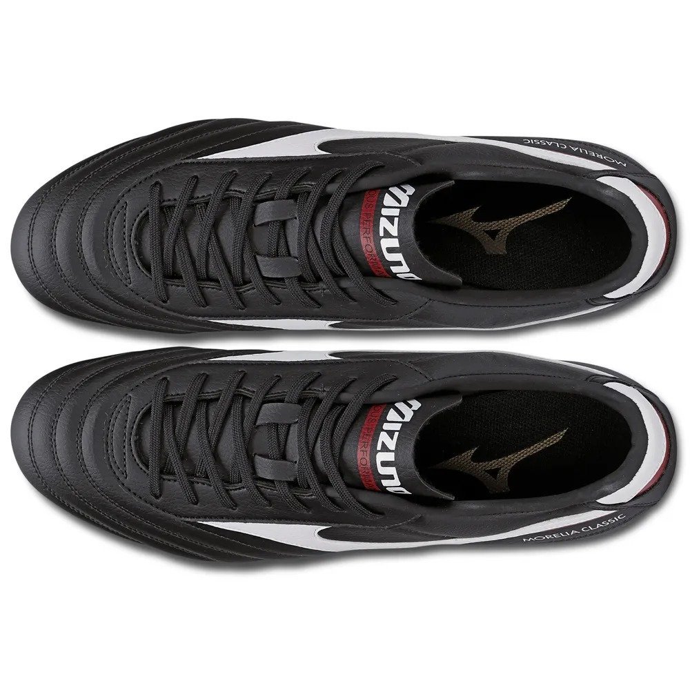 Chuteira Campo Mizuno Morelia Classic Md Preto/Branco 3