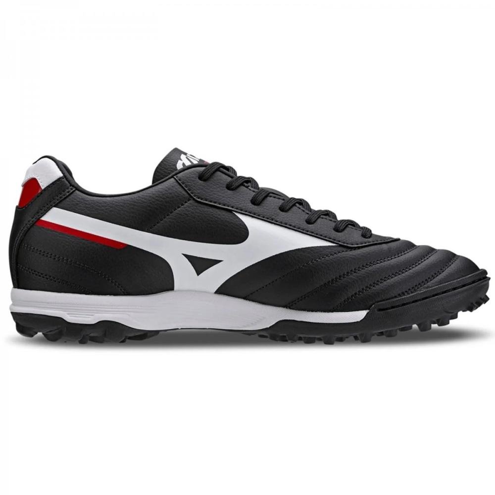 Chuteira Society Mizuno Morelia Classic As Preto/Branco 2