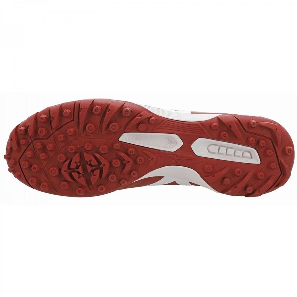 Chuteira Society Mizuno Morelia Classic As Vermelho/Branco 3