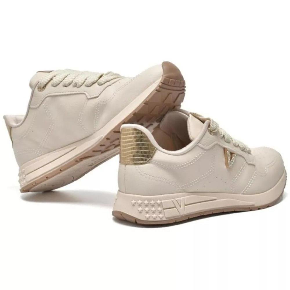 Tenis Via Marte 286-001-03 Feminino Bege 2
