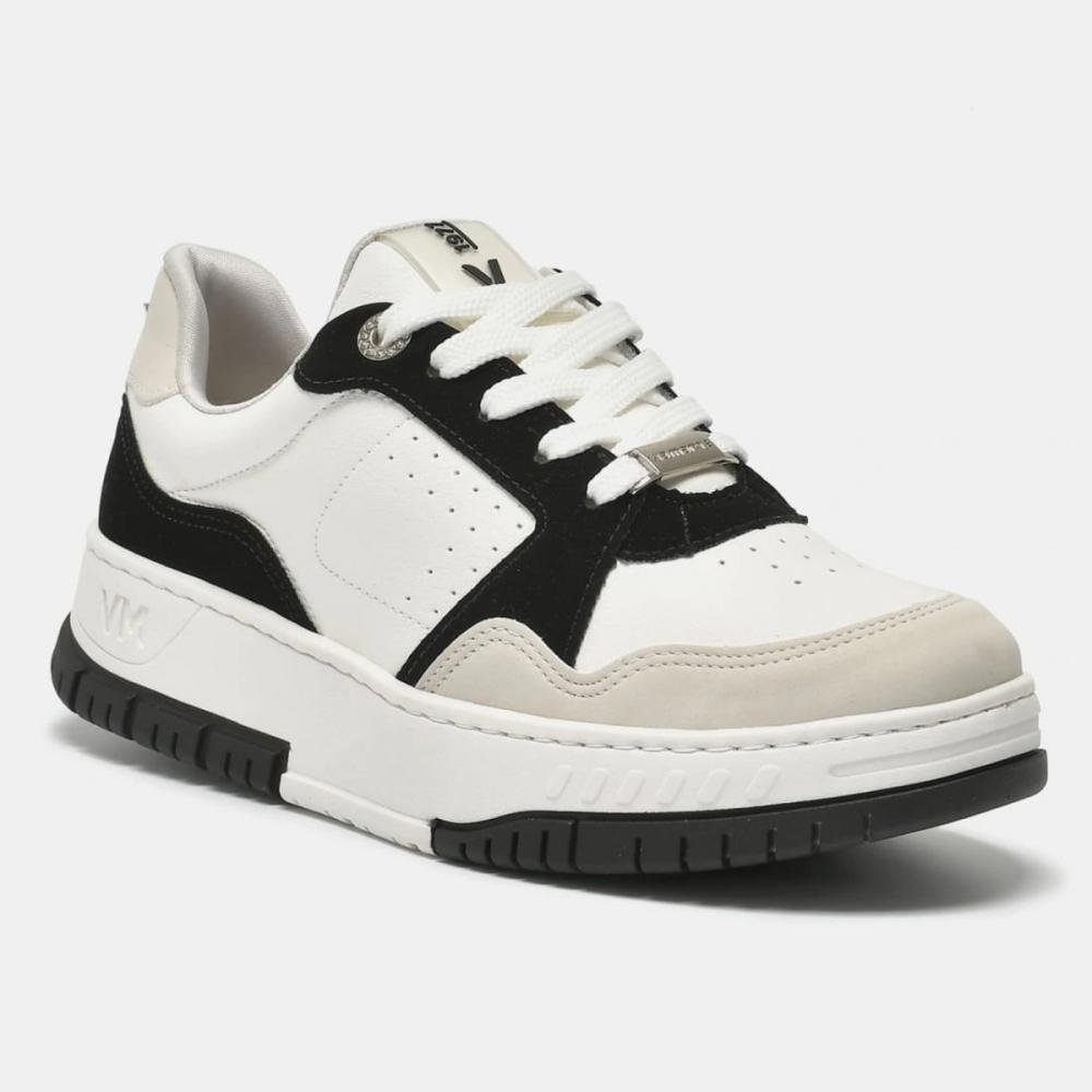 Tenis Via Marte 219-002-01 Preto/Bege 2