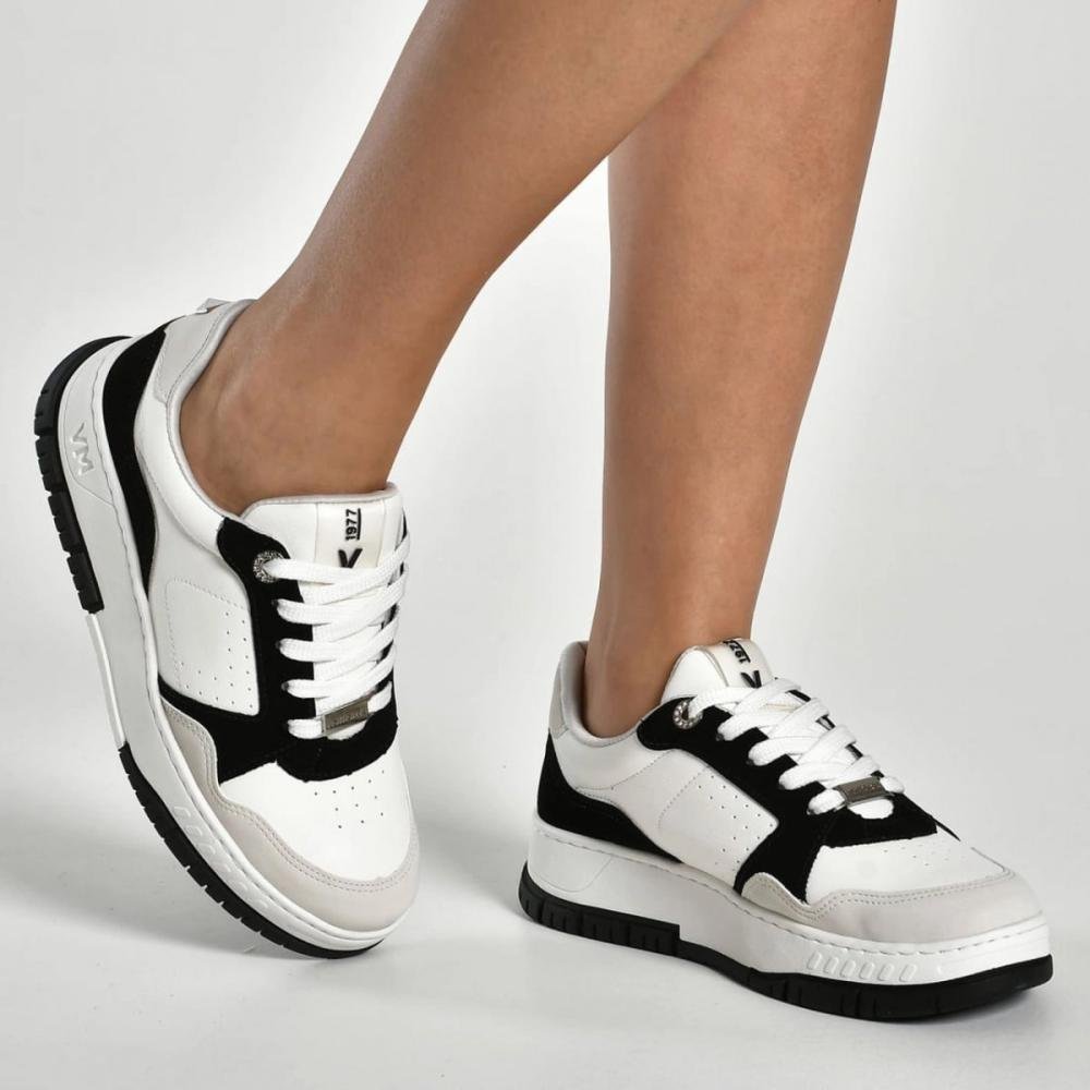 Tenis Via Marte 219-002-01 Preto/Bege 4