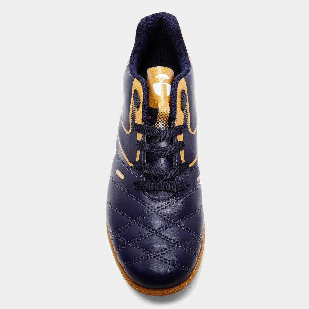 Chuteira Futsal Topper Cup Viii Infantil Azul Marinho 3