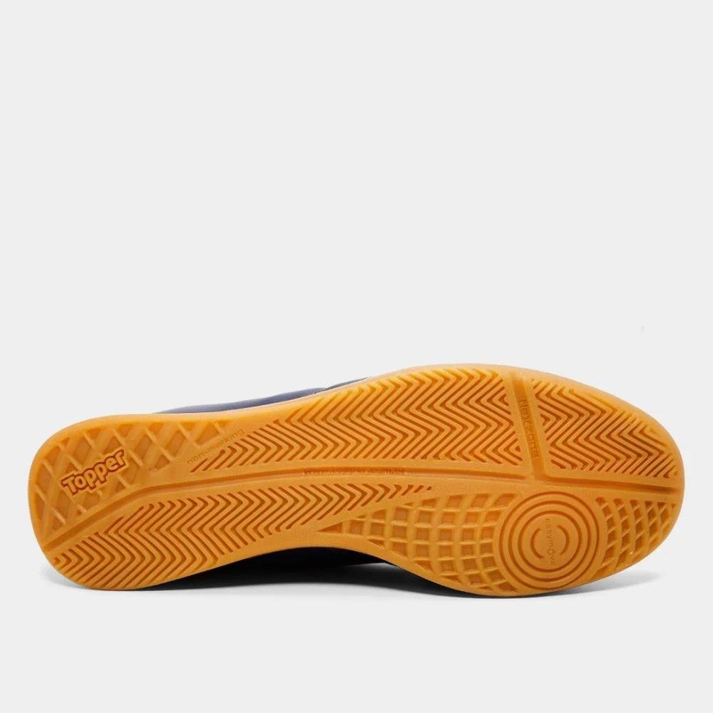 Chuteira Futsal Topper Cup Viii Infantil Azul Marinho 4