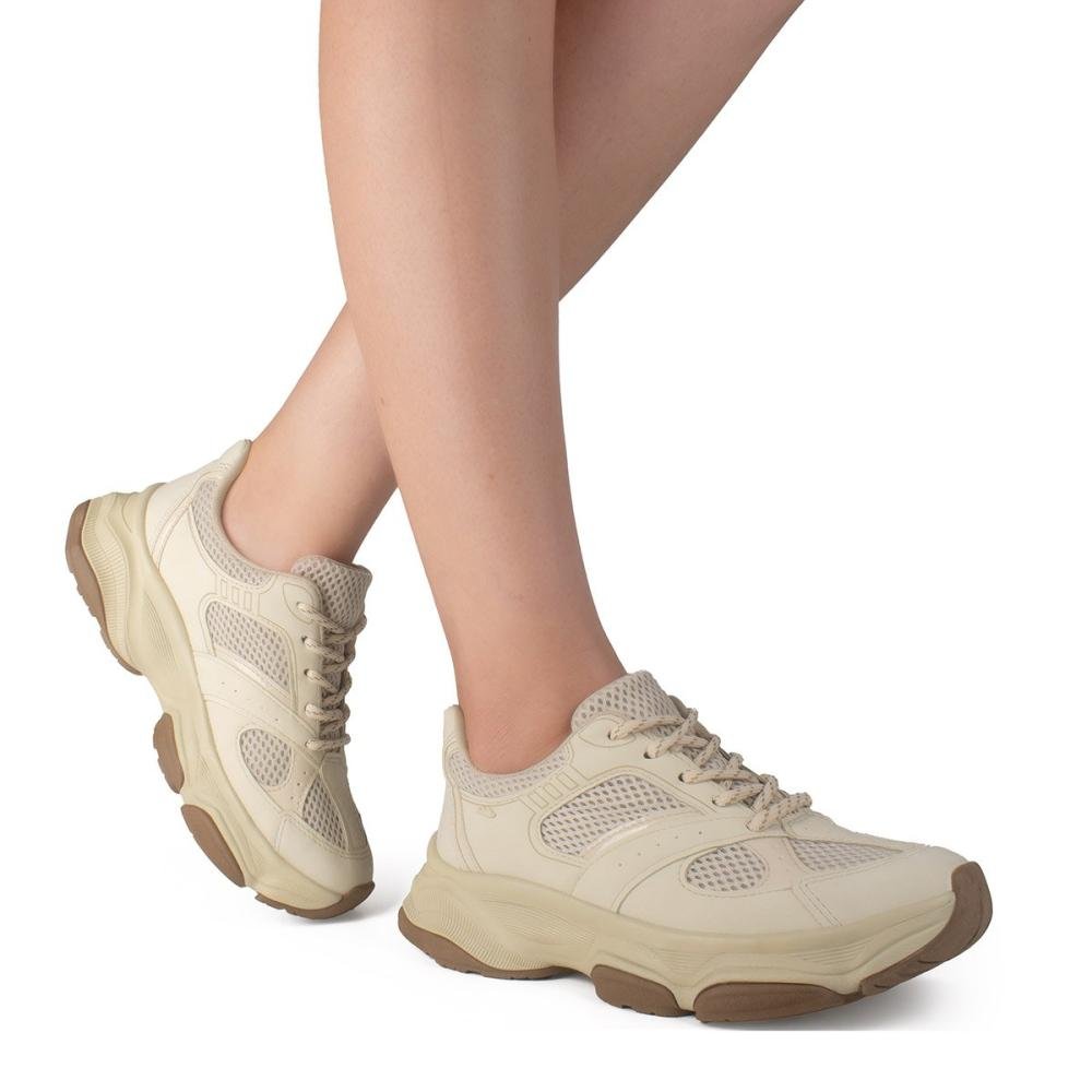 Tenis Dakota D0731 Feminino Bege 4
