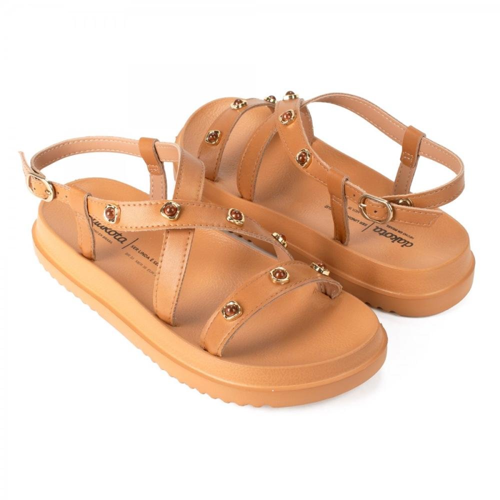 Sandalia Dakota Y9662 Feminino Camel 2