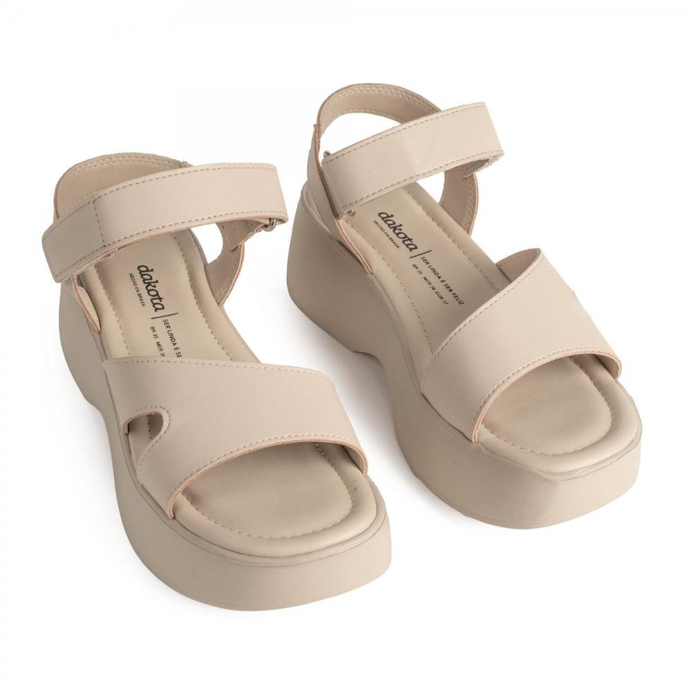 Sandalia Dakota Y9692 Feminino Bege 4
