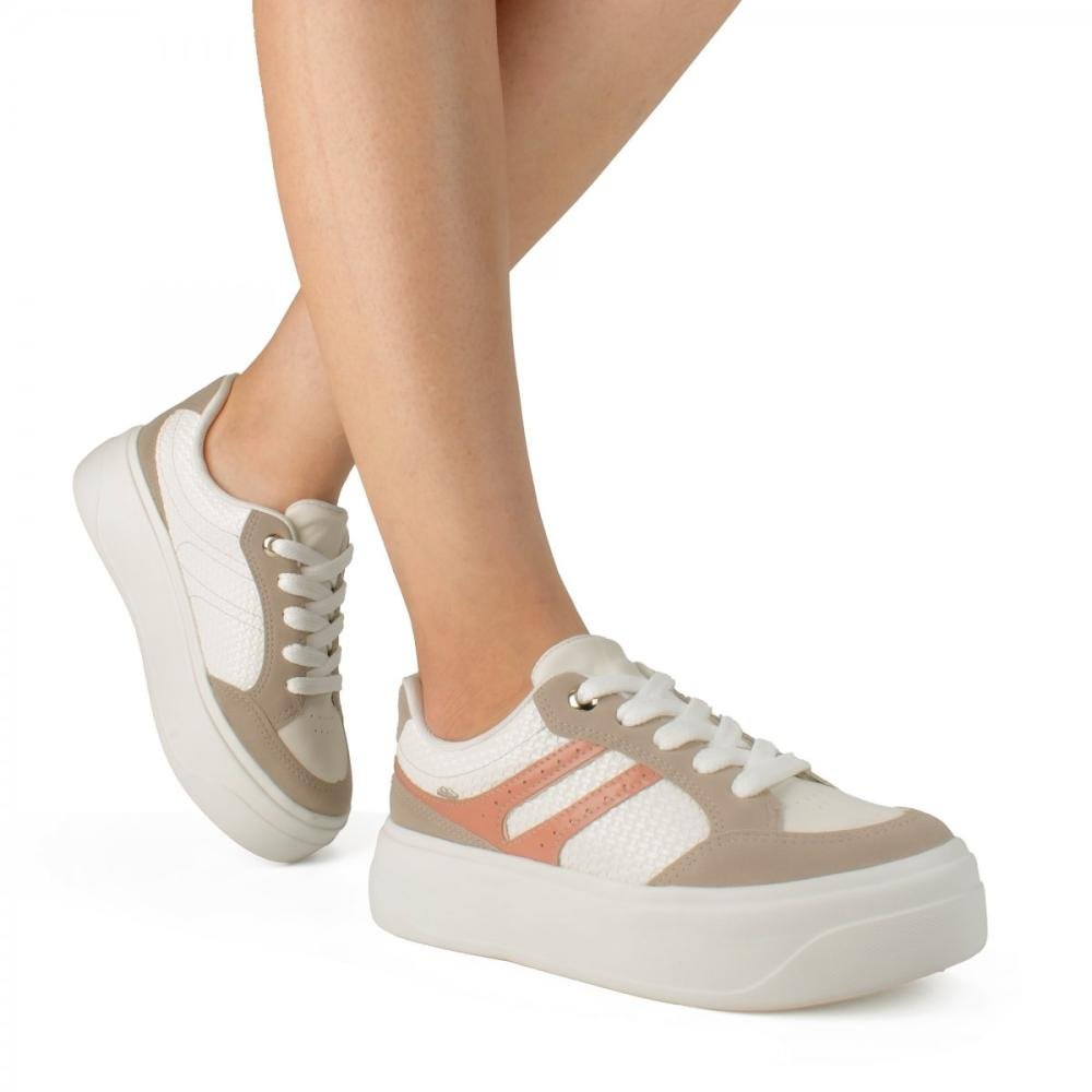 Tenis Dakota D0983 Branco/Bege 4