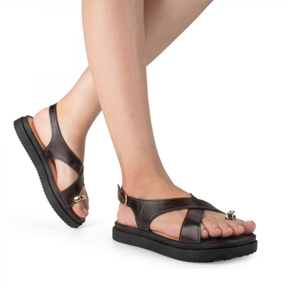 Sandalia Dakota Y9283 Café 3