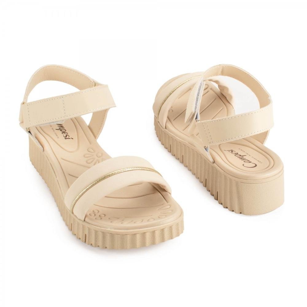 Sandalia Campesi Cp552 Feminino Bege 3