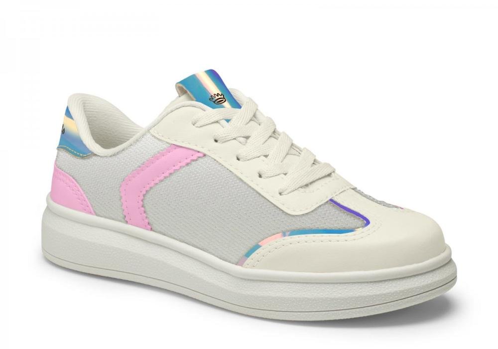 Tenis Pink Cats V5631 Branco/Rosa 3