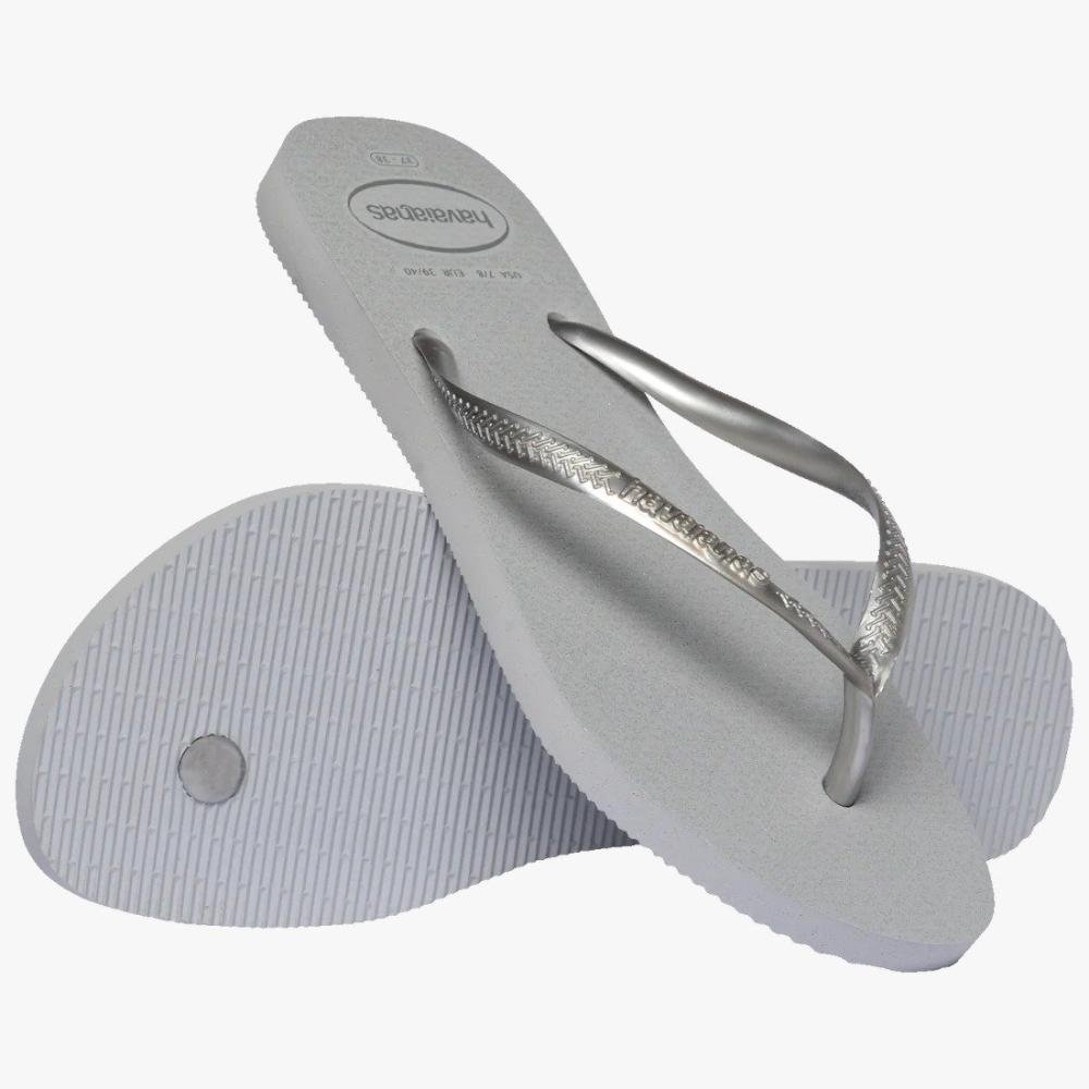 Chinelo Havaianas Slim Gloss Fc Cinza/Prata 2