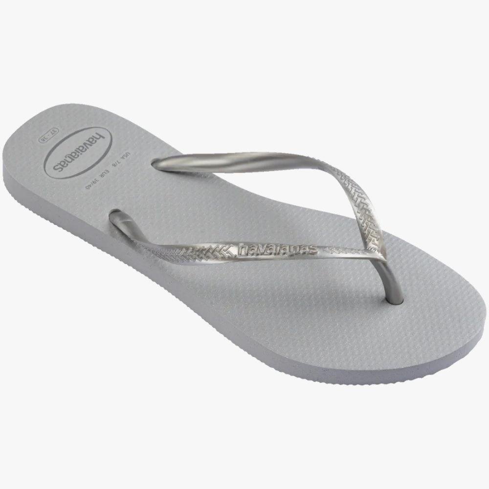 Chinelo Havaianas Slim Gloss Fc Cinza/Prata 3