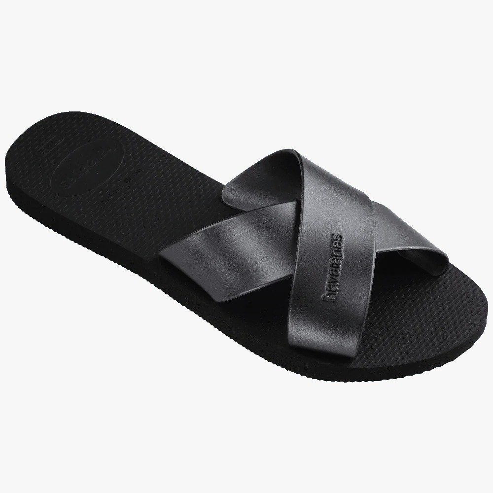 Chinelo Havaianas Aqua Metallic Fc Preto 2