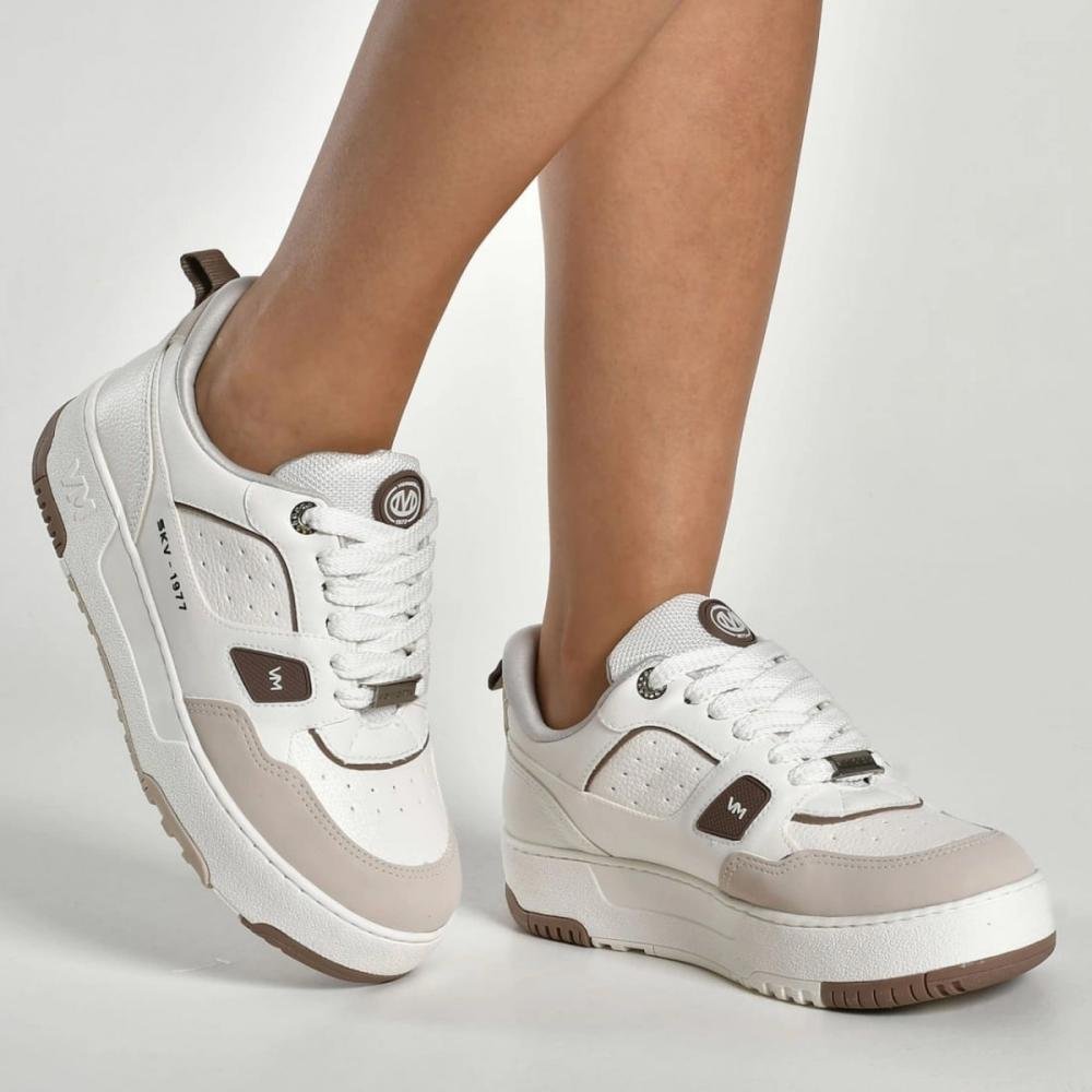 Tenis Via Marte 287-006-07 Feminino Off White 3