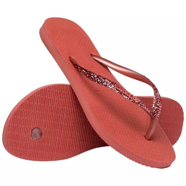 Chinelo Havaianas Glitter Ii Fc Salmão 2