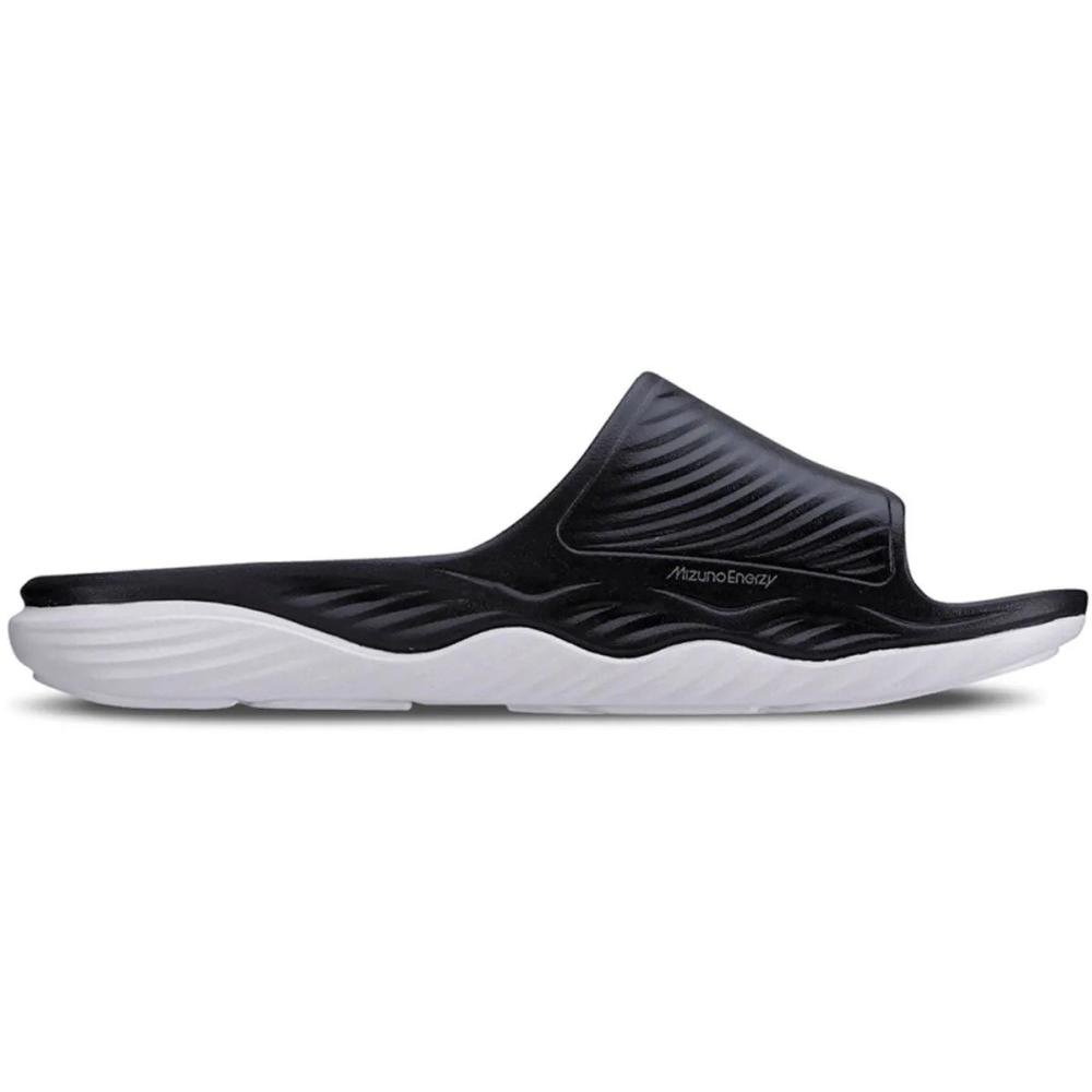 Chinelo Slide Mizuno Enerzy Masculino Preto/Branco 2