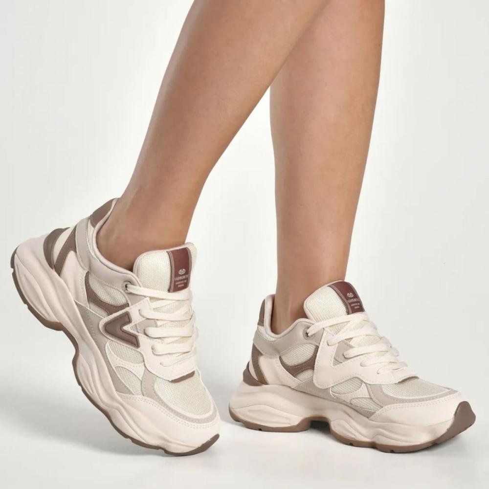 Tenis Via Marte 158-023-18 Bege 3