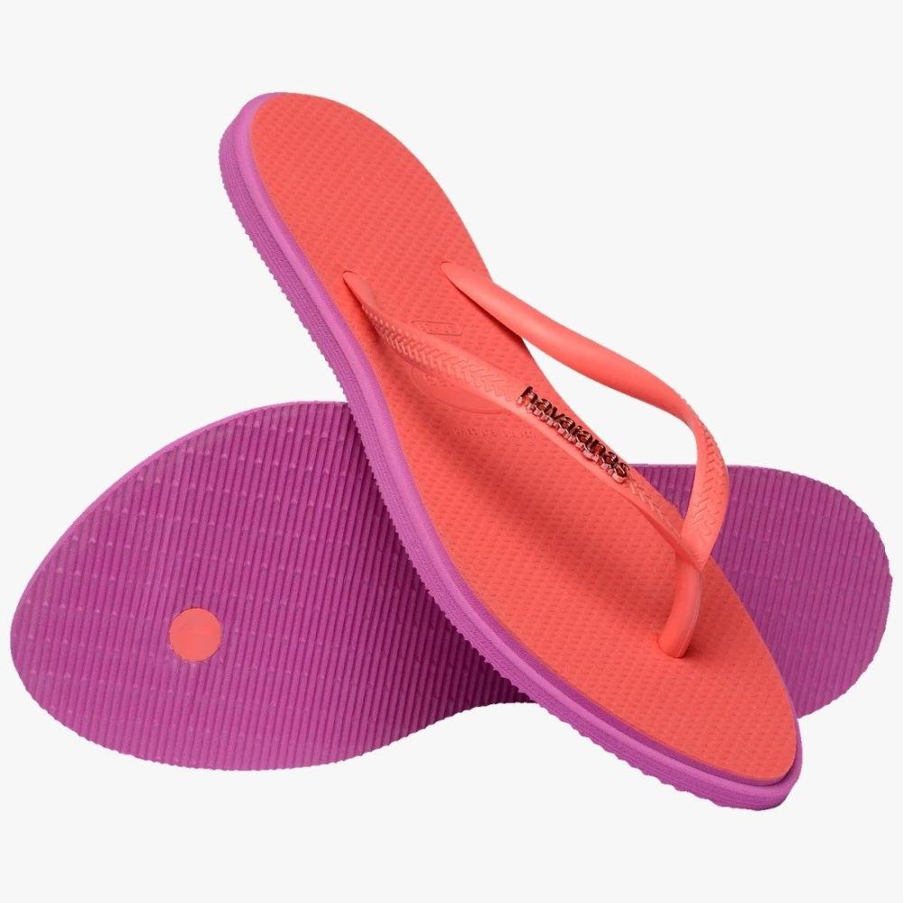Chinelo Havaianas Slim Point Fc Coral 2