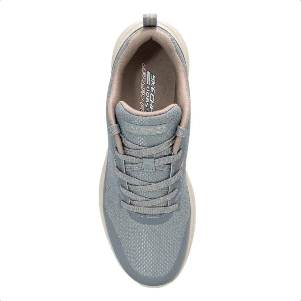 Tenis Skechers Bobs Moda Flex Cinza 4