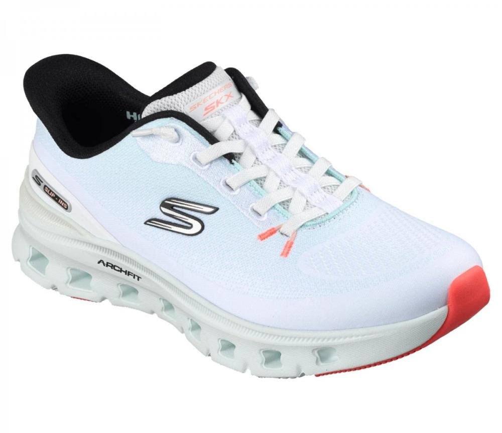 Tenis Skechers Arch Fit Glide-Step Pro Branco/Azul Claro 2