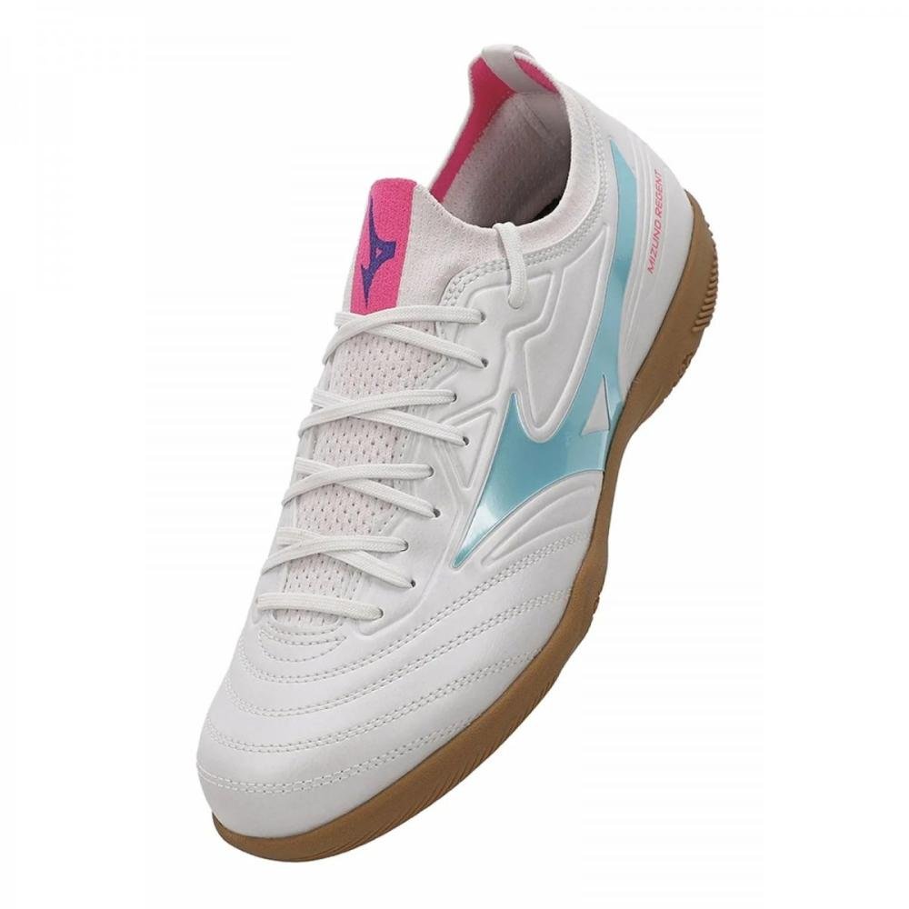 Chuteira Futsal Mizuno Mz Regent In Branco/Azul 4