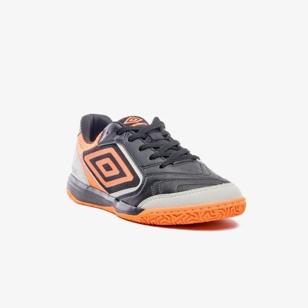 Chuteira Futsal Umbro Pro Challeng Uptake Preto/Laranja 2