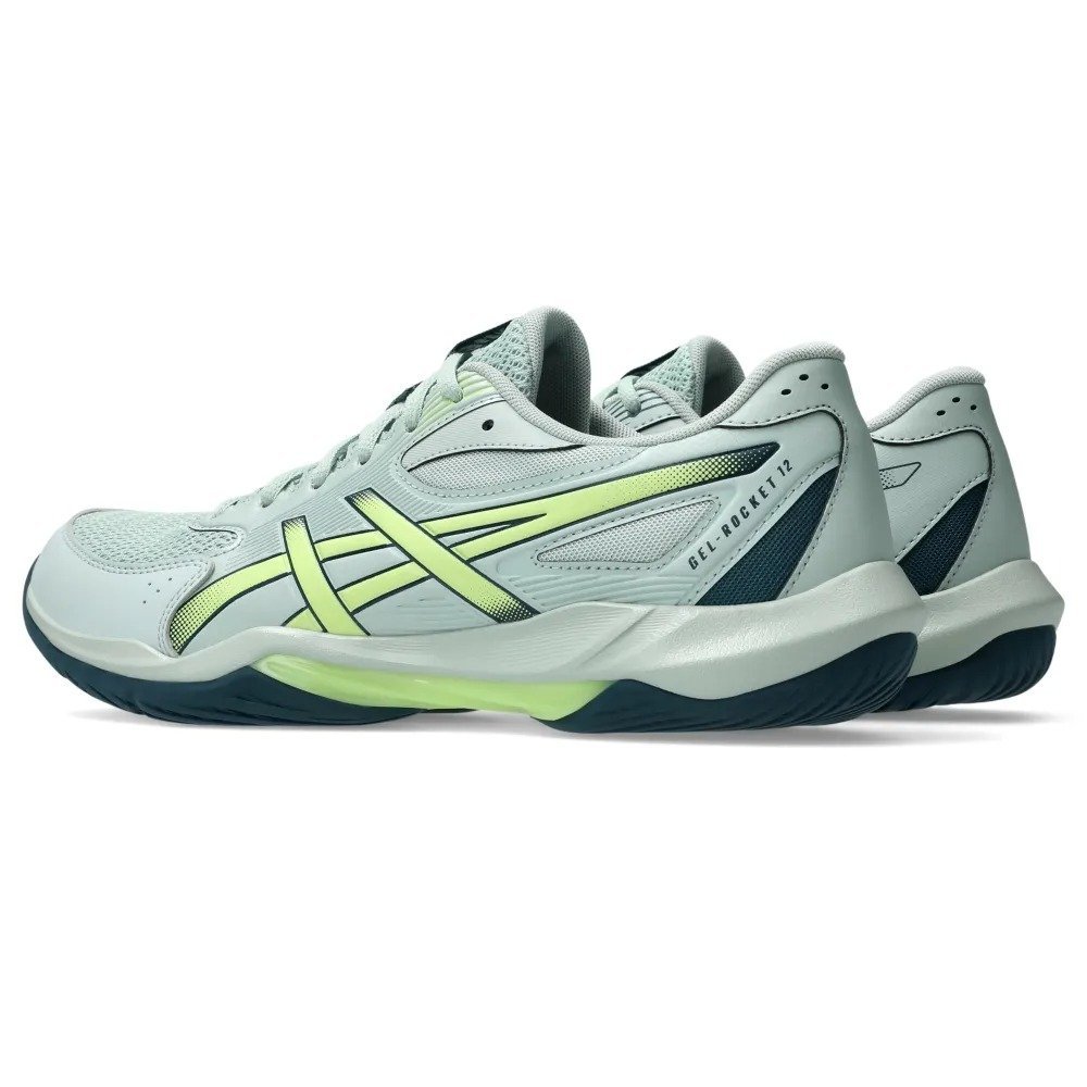 Tenis Asics Gel-Rocket 12 Verde/Azul 4