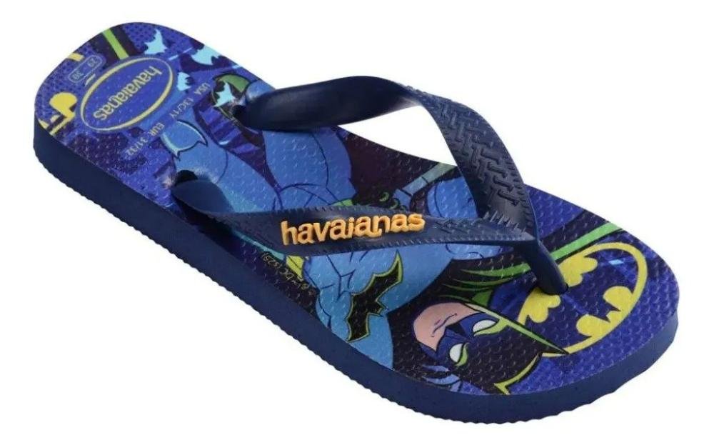 Chinelo Havaianas Kt Warner Batman Fc Azul 2
