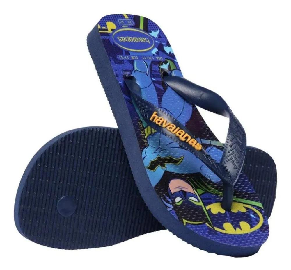 Chinelo Havaianas Kt Warner Batman Fc Azul 3