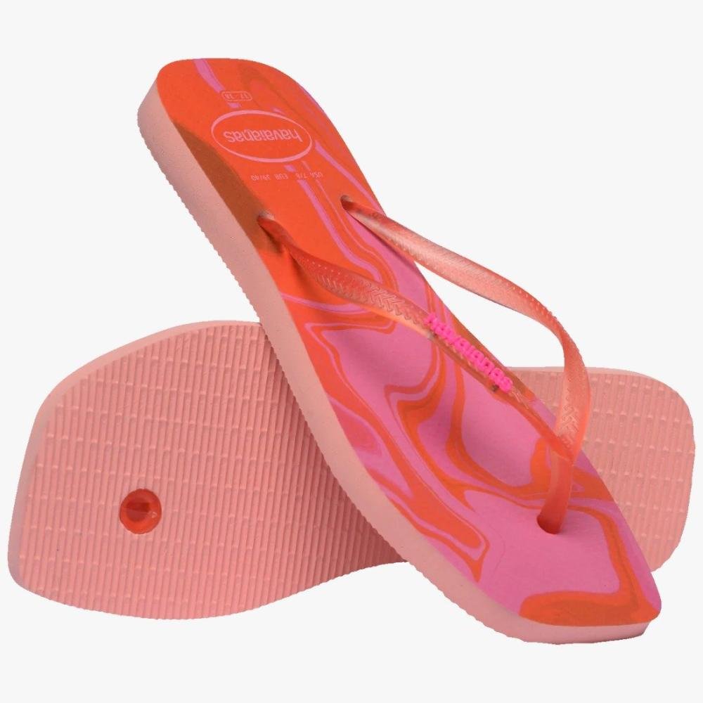 Chinelo Havaianas Jelly Fc Rosa/Laranja 2